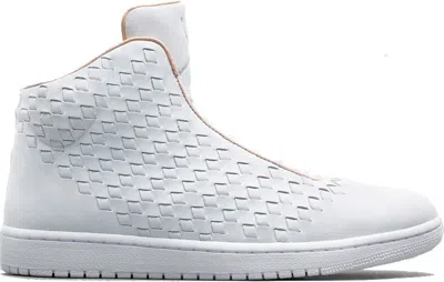 Pre-owned Jordan Men's  Shinesneakers In Pure Platinum/white