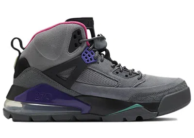 Pre-owned Jordan Men's  Spizike 270 Boot Sneakers In Smoke Grey/barely Volt/black