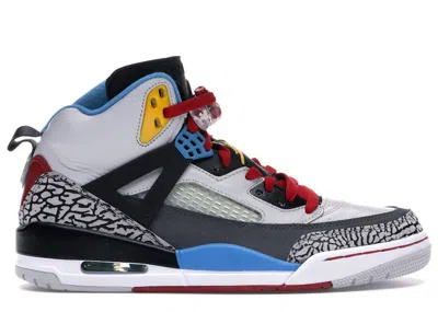 Pre-owned Jordan Men's  Spizike Bordeaux Sneakers In Neutral Grey/varsity Maize/dark Charcoal