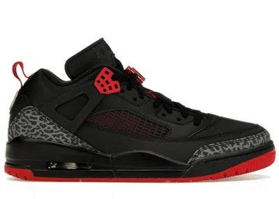 Pre-owned Jordan Men's  Spizike Low Bred Sneakers In Black/gym Red/cool Grey