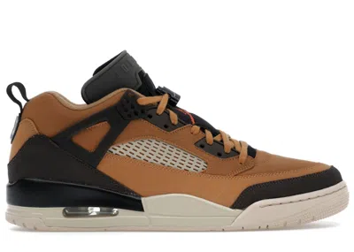 Pre-owned Jordan Men's  Spizike Low Sneakers In Flax/black/sanddrift
