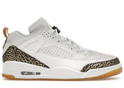 Pre-owned Jordan Men's  Spizike Low Sneakers In White/black/metallic Gold