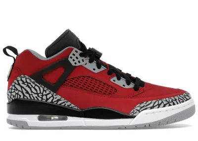 Pre-owned Jordan Men's  Spizike Low Toro Sneakers In Gym Red/wolf Grey/cool Grey In Multi