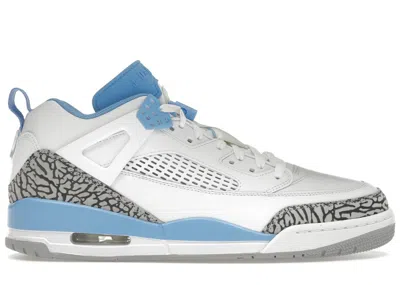 Pre-owned Jordan Men's  Spizike Low Unc Sneakers In White/university Blue/wolf Grey In Multi