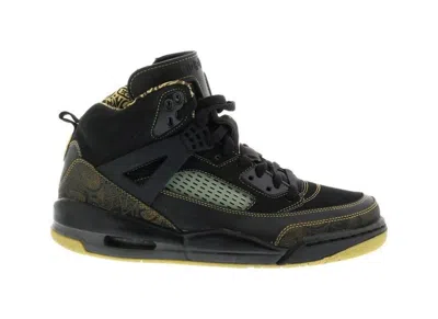 Pre-owned Jordan Men's  Spizike Sneakers In Black/gold Dust