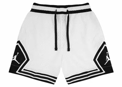 Pre-owned Jordan Men's  Sport Diamond Drifit Shorts In White