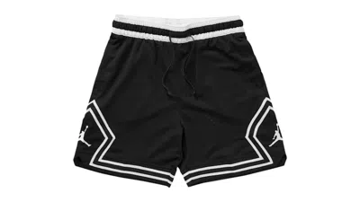 Pre-owned Jordan Men's  Sport Diamond Mesh Drifit Shorts In Black/white In Multi
