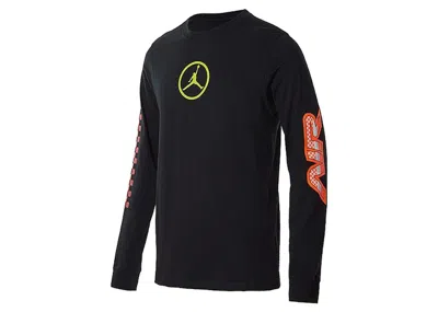 Pre-owned Jordan Men's  Sport Dna Longsleeve T-shirt In Black