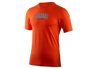 Pre-owned Jordan Men's  Sport Dna Shortsleeve T-shirt In Orange