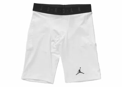 Pre-owned Jordan Men's  Sport Drifit Compression Shorts In White