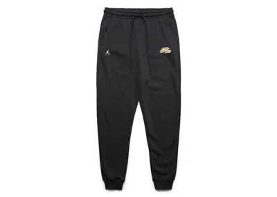Pre-owned Jordan Men's  Sport Mvp Fleece Pants In Black/sail In Multi