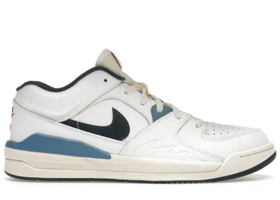 Pre-owned Jordan Men's  Stadium 90 Armory Navy Sneakers In White/pale Ivory/aegean Storm