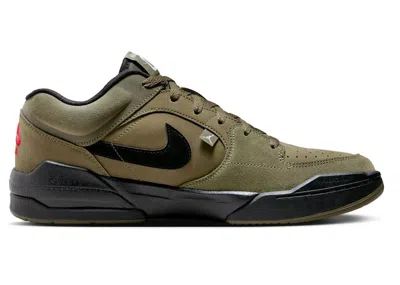 Pre-owned Jordan Men's  Stadium 90 Sneakers In Medium Olive/black/university Red