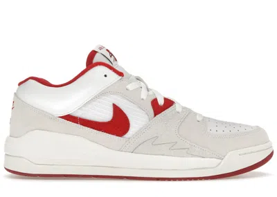 Pre-owned Jordan Men's  Stadium 90 Sneakers In White/sail/varsity Red