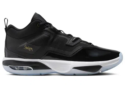 Pre-owned Jordan Men's  Stay Loyal 3 Metallic Gold Sneakers In Black/white/football Grey In Multi