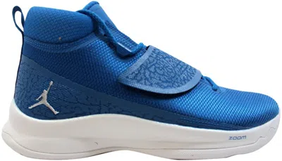 Pre-owned Jordan Men's  Super Fly 5 Po Sneakers In Team Royal/metallic Silver In Multi