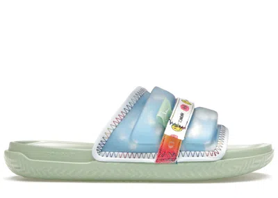 Pre-owned Jordan Men's  Super Play Slide J Balvin Sneakers In Celestine Blue/barely Green