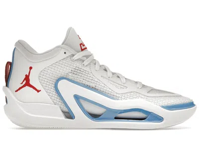 Pre-owned Jordan Men's  Tatum 1 Archer Ave St. Louis (translucent Sole) Sneakers In White/university Red/univer