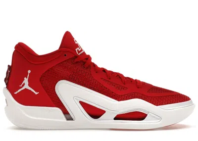 Pre-owned Jordan Men's  Tatum 1 Tb Sneakers In University Red/white