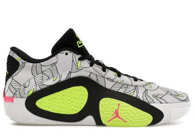 Pre-owned Jordan Men's  Tatum 2 Momma's Boy Sneakers In White/volt/black In Multi