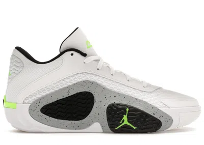 Pre-owned Jordan Men's  Tatum 2 Neon Sneakers In White/electric Green/black In Multi