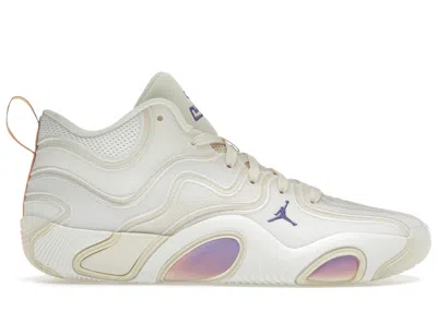 Pre-owned Jordan Men's  Tatum 3 Highlights Sneakers In Sail/muslin/pale Ivory