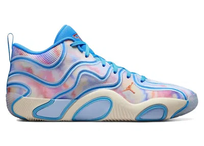 Pre-owned Jordan Men's  Tatum 3 Tie Dye Sneakers In University Blue/pale Ivory/royal Tint