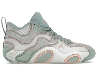 Pre-owned Jordan Men's  Tatum 3 Zero Days Off Sneakers In Seafoam/apricot Agate/spruce Aura