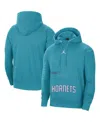 Jordan Men's  Teal Charlotte Hornets Courtside Statement Edition Pullover Hoodie In Teal