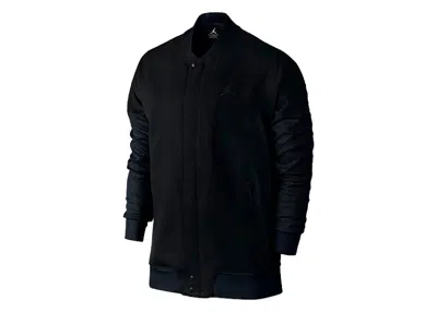 Pre-owned Jordan Men's  The Varsity Jacket In Black