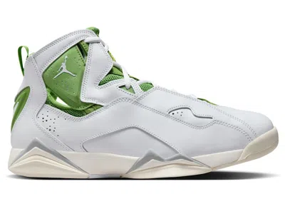 Pre-owned Jordan Men's  True Flight Chlorophyll Sneakers In White/sail/lightning