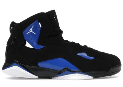 Pre-owned Jordan Men's  True Flight Sneakers In Black/white/game Royal In Multi