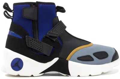 Pre-owned Jordan Men's  Trunner Lx High Grey Blue Sneakers In Black