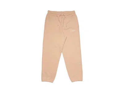 Pre-owned Jordan Men's  Union La Fleece Sweatpants In Beige In Sand