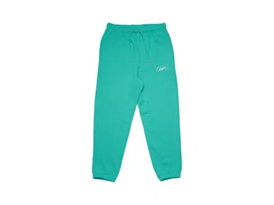 Pre-owned Jordan Men's  Union Mj Fleece Sweatpants In Mint Green