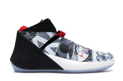 Pre-owned Jordan Men's  Why Not Zer0.1 Mirror Image Sneakers In White/black/university Red
