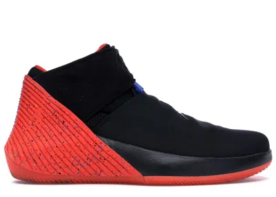Pre-owned Jordan Men's  Why Not Zer0.1 Triple Double King Sneakers In Black/signal Blue/team Orange