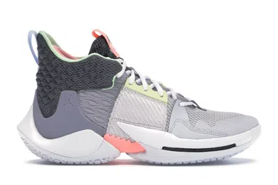 Pre-owned Jordan Men's  Why Not Zer0.2 Khelcey Barrs Iii Sneakers In Vast Grey/gunsmoke/atmosphere Grey