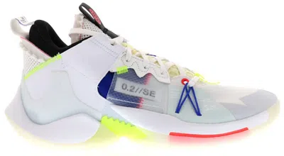 Pre-owned Jordan Men's  Why Not Zer0.2 Se City Tour Sneakers In White/ghost Aqua/hyper Royal
