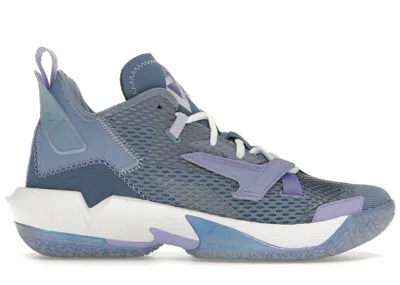 Pre-owned Jordan Men's  Why Not Zer0.4 Easter Sneakers In Light Blue/lavender In Multi