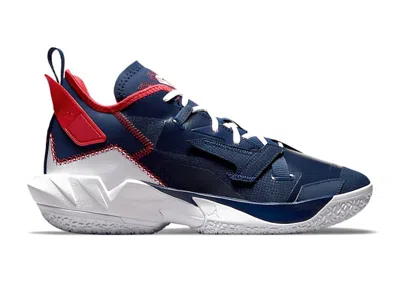 Pre-owned Jordan Men's  Why Not Zer0.4 Usa Sneakers In Blue Void/university Red/white