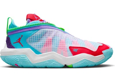Pre-owned Jordan Men's  Why Not Zer0.6 Childhood Sneakers In White/baltic Blue/action Grape In Multi