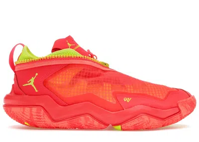 Pre-owned Jordan Men's  Why Not Zer0.6 Sneakers In Bright Crimson/black/volt