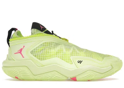 Pre-owned Jordan Men's  Why Not Zer0.6 Tennis Sneakers In Barely Volt/black