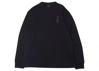 Pre-owned Jordan Men's  X A Ma Maniere Long Sleeve T-shirt (asia Sizing) In Black