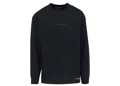Pre-owned Jordan Men's  X A Ma Maniere Long Sleeve Tee Shirt (asia Sizing) In Black