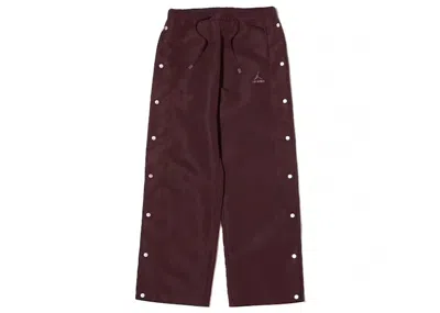 Pre-owned Jordan Men's  X A Ma Maniere Snap Pant (asia Sizing) In Mahogany In Brown