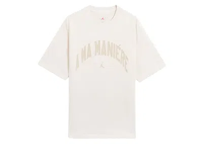 Pre-owned Jordan Men's  X A Ma Maniere T-shirt In Phantom In Black