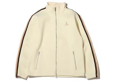 Pre-owned Jordan Men's  X A Ma Maniere Track Jacket In Coconut Milk In White