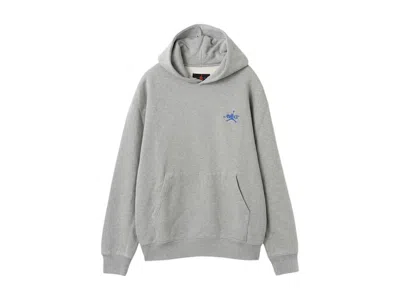 Pre-owned Jordan Men's  X Awake Ny Fleece Hoodie In Heather Grey/black/game Royal